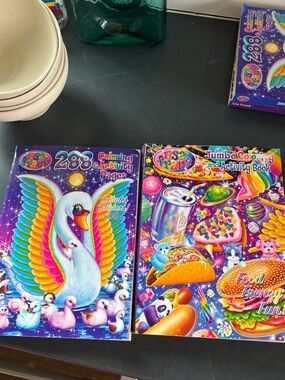 Lisa Frank Jumbo Coloring & Activity Book - Rainbow Swan (Purple)
